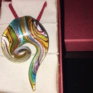 Italian Dichroic glass pendant